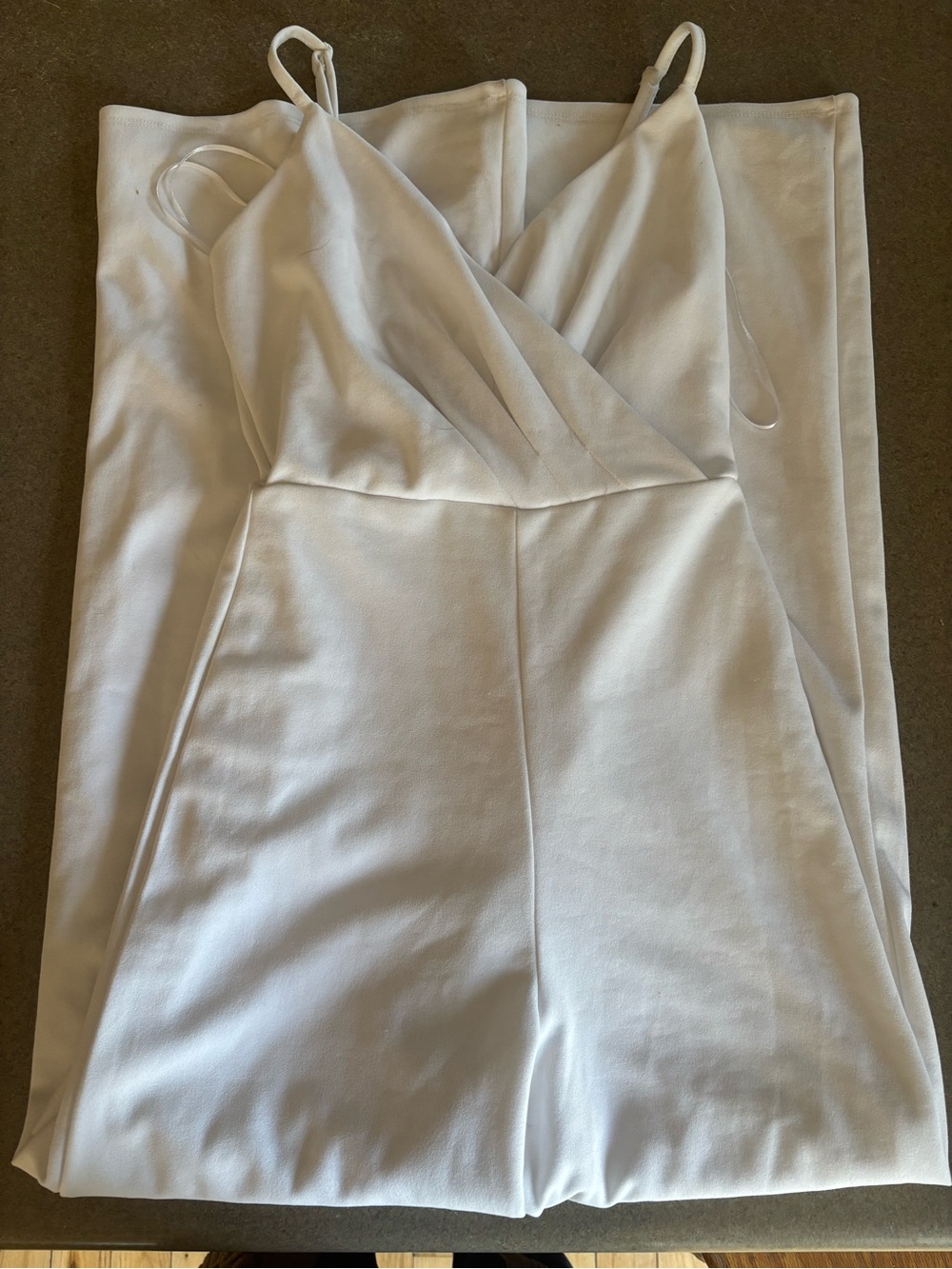 miami White Strappy V-Neck Jumpsuit